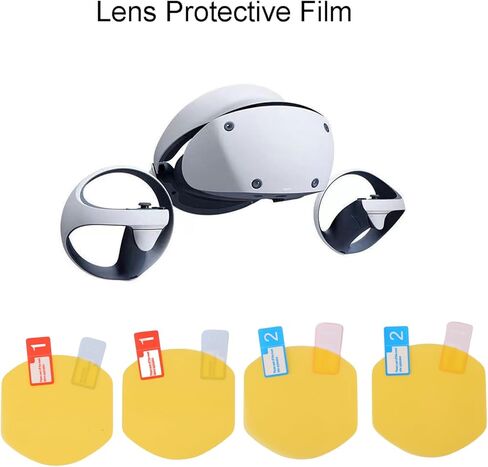 غطاء طبقة حماية لعدسة الواقع الافتراضي لنظارات PS VR2، طبقة شفافة مضادة للفقاعات، ملحقات فيلم عدسة الواقع الافتراضي تحجب الضوء الأزرق in Saudi Arabia