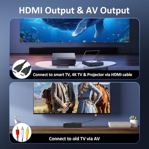 مشغل DVD محمول، مشغل DVD مجاني لجميع المناطق مع ترقية 1080P HDMI للتلفزيون الذكي، مشغل DVD صغير الحجم مع مخرج HDMI وAV، تشغيل USB، مضاد للصدمات، جهاز تحكم متضمن in Kuwait