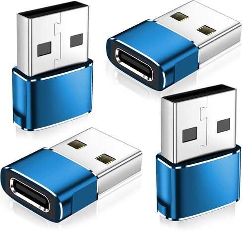 𝟒𝐏𝐚𝐜𝐤 𝐔𝐩𝐠𝐫𝐚𝐝𝐞𝐝 USB to USB C Adapter,Type-C Female to A Male Car Charger OTG Converter for Apple Watch Ultra 8 9 10,iPhone 16 15 14 13 Pro Max,Samsung S24,Nintendo Switch,AirPods,iPad,Car in Saudi Arabia