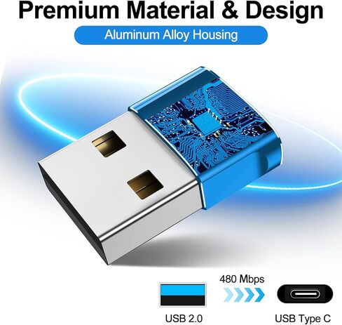 𝟒𝐏𝐚𝐜𝐤 𝐔𝐩𝐠𝐫𝐚𝐝𝐞𝐝 USB to USB C Adapter,Type-C Female to A Male Car Charger OTG Converter for Apple Watch Ultra 8 9 10,iPhone 16 15 14 13 Pro Max,Samsung S24,Nintendo Switch,AirPods,iPad,Car in Saudi Arabia