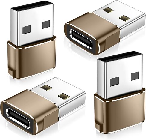 𝟒𝐏𝐚𝐜𝐤 𝐔𝐩𝐠𝐫𝐚𝐝𝐞𝐝 USB to USB C Adapter,Type-C Female to A Male Car Charger OTG Converter for Apple Watch Ultra 8 9 10,iPhone 16 15 14 13 Pro Max,Samsung S24,Nintendo Switch,AirPods,iPad,Car in Saudi Arabia