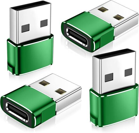 𝟒𝐏𝐚𝐜𝐤 𝐔𝐩𝐠𝐫𝐚𝐝𝐞𝐝 USB to USB C Adapter,Type-C Female to A Male Car Charger OTG Converter for Apple Watch Ultra 8 9 10,iPhone 16 15 14 13 Pro Max,Samsung S24,Nintendo Switch,AirPods,iPad,Car in Saudi Arabia