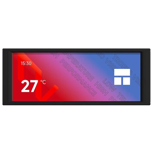شاشة LCD عريضة من Thermalright Trofeo Vision LCD مقاس 6.86 بوصة IPS، ودقة 1280 × 480، مع خيارات وضع شاشة LCD مرنة in Saudi Arabia