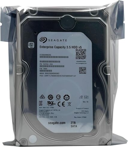 محرك الأقراص الصلبة الداخلي Seagate ST2000NM0055 سعة المؤسسة 3.5 بوصة HDD 2 تيرابايت 7200 دورة في الدقيقة 512n SATA 6 جيجابايت/ثانية 128 ميجابايت كاش داخلي (متجدد) in Kuwait