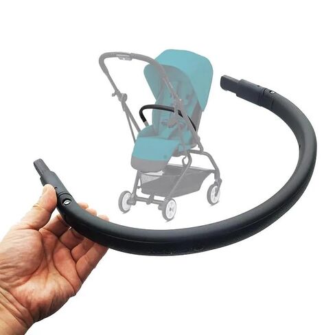 مسند ذراع لعربة الأطفال متوافق مع Cybex Eezy S Twist +2 قضيب ممتص للصدمات من جانب واحد قابل للفتح وسياج أمان للأطفال (أسود-Eezy S Twist 2) in Kuwait