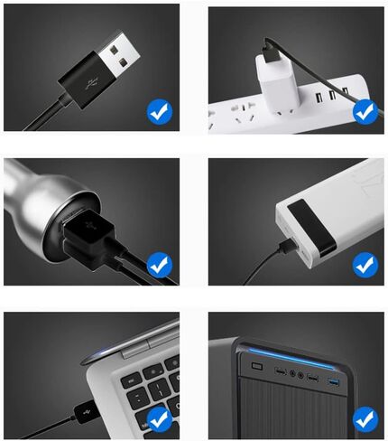 Riloer ABS مروحة تبريد السيارة، مروحة تبريد السيارة، مروحة تبريد السيارة السوداء، مروحة رأس واحدة للسيارة، مروحة سيارة عالمية قابلة للدوران 360 درجة، مروحة تبريد السيارة مع حامل شفط أو حامل مسند الرأس - حامل الشفط in Kuwait