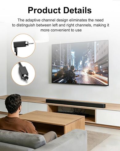 كابل مكبر صوت WUKUR قطعتين متوافق مع Vizio V51 M51 SB3651 SB36514 SB4051 SB4251، سلك مكبر صوت محيطي مناسب تمامًا لمكبر صوت Vizio، الطول: 24.6 قدم/7.5 متر in Kuwait