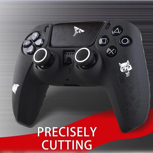 Non-Slip Silicone Cover for PS5 Controller with Thumbstick Caps x 2 & Sticker x 1(Last) in Saudi Arabia