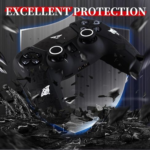 Non-Slip Silicone Cover for PS5 Controller with Thumbstick Caps x 2 & Sticker x 1(Last) in Saudi Arabia