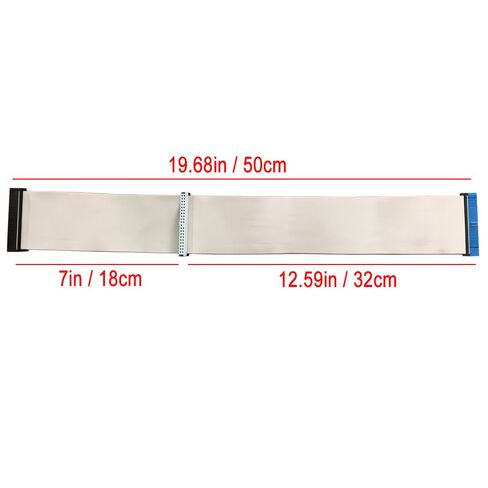 40-Pin IDE Cable, 80-Wire UDMA 66/100 Compatible, 20 Inch Length for Desktop PC Hard Drive and CD/DVD ROM, Silver in Saudi Arabia
