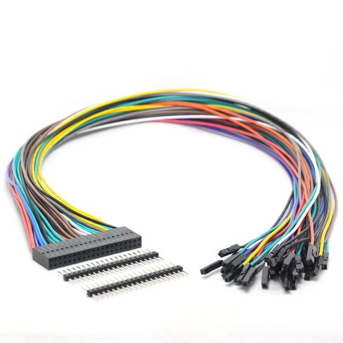 مجموعة كابل تمديد GPIO ذات 40 سنًا، دوبونت أنثى مرمزة بالألوان لـ Raspberry Pi (طول 50 سم) in Saudi Arabia