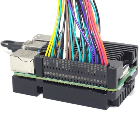 مجموعة كابل تمديد GPIO ذات 40 سنًا، دوبونت أنثى مرمزة بالألوان لـ Raspberry Pi (طول 50 سم) in Saudi Arabia