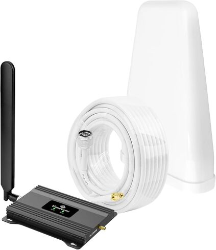 مضخم ومكرر إشارة الهاتف الخليوي AT&T | تمت الموافقة على لجنة الاتصالات الفيدرالية (FCC) لنطاق 5G 4G LTE 12/17 | يغطي مساحة 4000 قدم مربع، سهل الإعداد in Kuwait