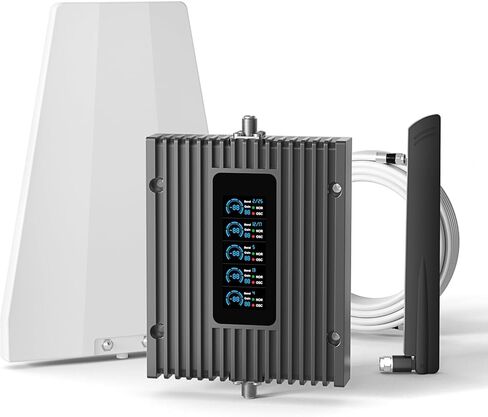 معزز الهاتف الخلوي للمنزل، يغطي مساحة تصل إلى 3000 قدم مربع. قدم، مراقب إشارة الوقت الحقيقي، تعزيز 5G 4G LTE لجميع شركات النقل الأمريكية، معزز إشارة الخلية المعتمدة من لجنة الاتصالات الفيدرالية (FCC) in Kuwait