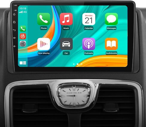 Junsun [4GB+64GB] Car Radio Stereo for Dodge Grand Caravan 2008-2020 Chrysler Town & Country 2011-2016 with CarPlay Android Auto 9'' Touch Screen GPS Navigation Bluetooth WiFi in Saudi Arabia