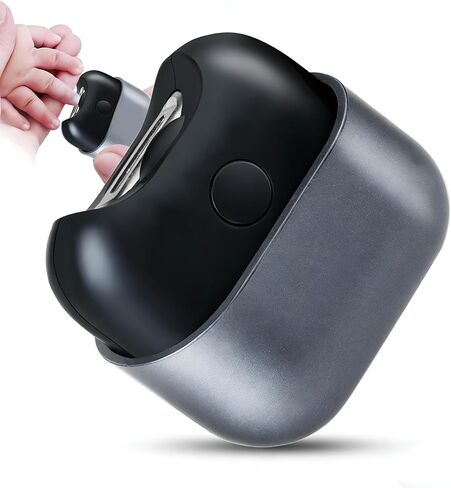 Electric Nail Clipper with Light, Automatic Nail Clipper Rechargeable with 2 Speeds and Nail Chip Storage for Babies, Children, Adults, Caregivers and Seniors in Kuwait