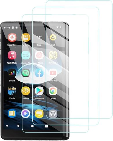 واقي شاشة لمشغل MP3 المحمول AHENOD G15 مقاس 5 بوصات يعمل بنظام Android، طبقة مقاومة للخدش عالية الدقة، HD شفاف مضاد للضوء الأزرق، خالٍ من الفقاعات مع مجموعة تركيب سهلة، 3 عبوات in Kuwait