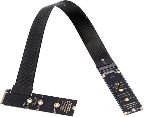 M-Key NVME ذكر إلى أنثى تمديد PCI Express كابل 30 سم PCI-E 4.0 للوحة الرئيسية SSD 2230/2242/2260/2280 in Saudi Arabia