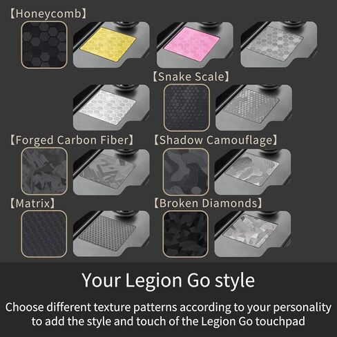 Luck&Link Touchpad Protector for Legion Go, Touch Pads Protective Skin Texture Sticker for LegionGo Touch Trackpads, High end Textured Skin (Honeycomb - Black, Legion Go) in Saudi Arabia