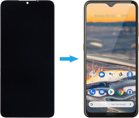 شاشة Duotipa LCD الجديدة متوافقة مع Nokia 5.3 TA-1234، TA-1223، TA-1227، TA-1229 6.55 بوصة شاشة LCD تعمل باللمس مع مجموعة أدوات إصلاح in Saudi Arabia