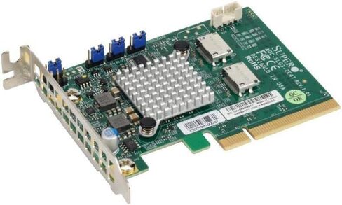 Supermicro AOC-SLG3-2E4T NVMe PCIe Host Bus Adapter - Dual Port PCI-E x16 Gen-3 NVMe Controller in Saudi Arabia