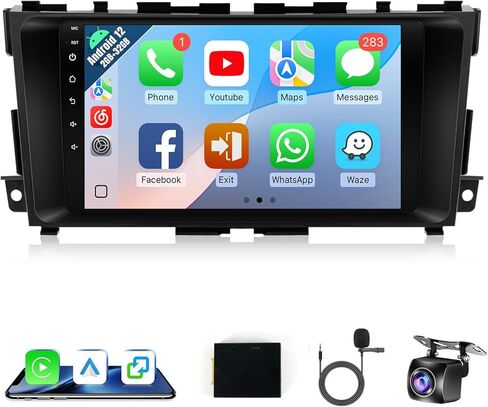 Naifay Android Car Stereo for Toyota Rav4 2006 2007 2008 2009 2010 2011 2012 Radio, 10.1inch Touch Screen for Rav4 Radio with Carplay/Android Auto/Bluetooth/GPS/WiFi/Camera/SWC/MIC in Kuwait