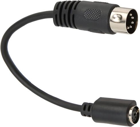 Keyboard Mouse Adapter Cable for PS2 to DIN, 5 Pin Male to 6 Pin Mini DIN Female Converter 0.15m Short Cord for Retro PC Keyboard Mouse Connection in Saudi Arabia