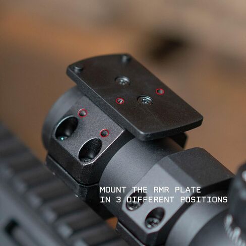 Monstrum Low Profile Piggyback Red Dot Ring Mount for Rifle Scopes | 34 mm | RMR Footprint in Kuwait