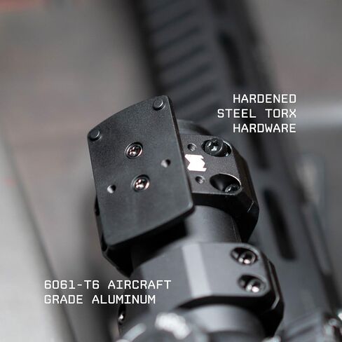Monstrum Low Profile Piggyback Red Dot Ring Mount for Rifle Scopes | 34 mm | RMR Footprint in Kuwait