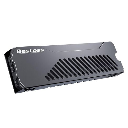 مبرد M.2 Heatsink Cooler 2280 SSD، مبدد حراري لـ 2280 NVMe مع وسادة سيليكون حرارية، تبديد حراري ثلاثي الجوانب لـ M.2 2280 SSD/PC/PS5 SSD مع مبدد حراري، سبائك الألومنيوم، أبيض in Kuwait