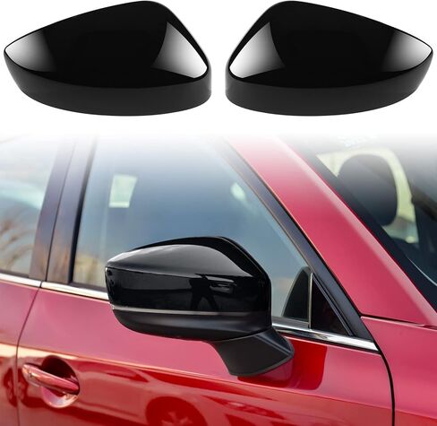 Compatible with Mazda CX-5 Accessories 2025 2024 2023 2022 2021 2020 2019 2018 2017 Sporty Car Exterior Door Side Rearview Mirror Cover Trims Protector Cap -Carbon Fiber Style in Saudi Arabia