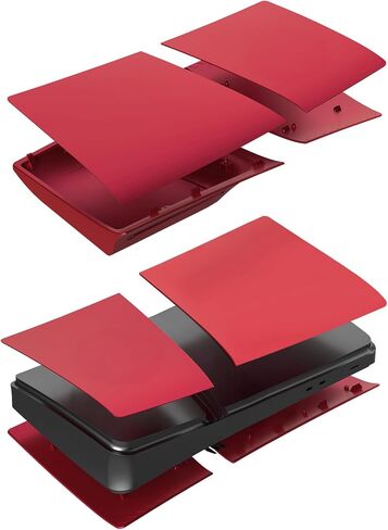 Digital Edition Cover Plates for New PS5 Pro Console, Shell Panels Compatible with New Playstation 5 Pro Accessories Protective Replacement Faceplate (Red) in Saudi Arabia