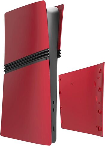 Digital Edition Cover Plates for New PS5 Pro Console, Shell Panels Compatible with New Playstation 5 Pro Accessories Protective Replacement Faceplate (Red) in Saudi Arabia