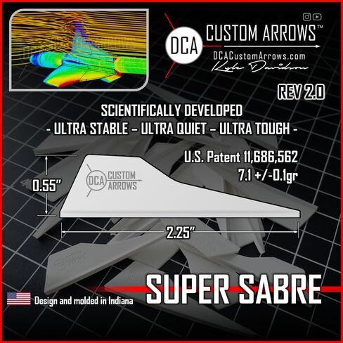 Super Sabre Vanes Archery vanes for Hunting, 3D, or Indoor, Fixed Blade broadheads, Mechanical broadheads, or Field Points. Multiple Colors in 40 or 100 Pack in Saudi Arabia