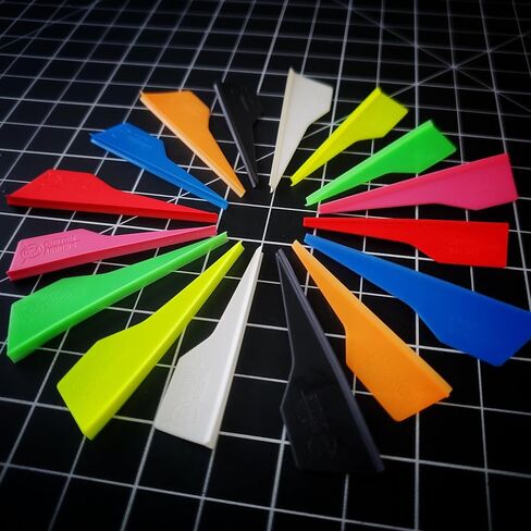 Super Sabre Vanes Archery vanes for Hunting, 3D, or Indoor, Fixed Blade broadheads, Mechanical broadheads, or Field Points. Multiple Colors in 40 or 100 Pack in Saudi Arabia