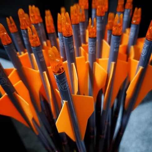 Super Sabre Vanes Archery vanes for Hunting, 3D, or Indoor, Fixed Blade broadheads, Mechanical broadheads, or Field Points. Multiple Colors in 40 or 100 Pack in Saudi Arabia