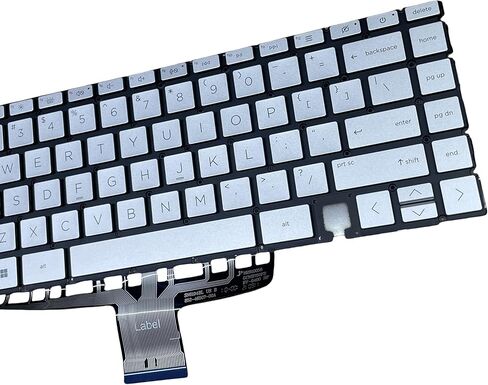 New Replacement Keyboard with Screwdriver US Layout for HP Spectre x360 14-EA 14-EB 14-AE Silver Backlit Laptop Keyboard in Kuwait
