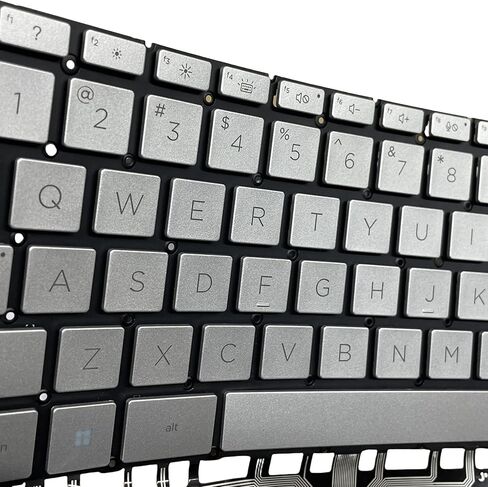New Replacement Keyboard with Screwdriver US Layout for HP Spectre x360 14-EA 14-EB 14-AE Silver Backlit Laptop Keyboard in Kuwait