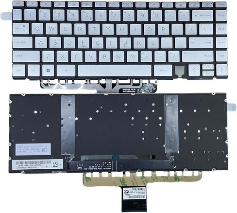 New Replacement Keyboard with Screwdriver US Layout for HP Spectre x360 14-EA 14-EB 14-AE Silver Backlit Laptop Keyboard in Kuwait