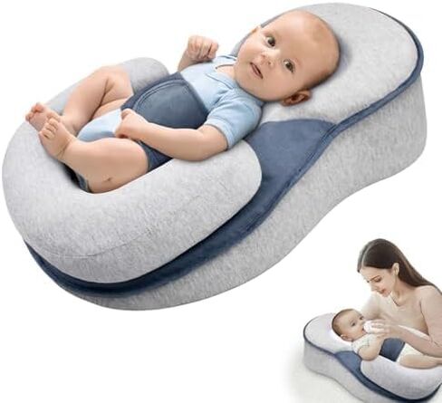 وسادة استلقاء الطفل لدعم الرضع وسادة الرضاعة الطبيعية، الرضاعة بالزجاجة، وقت البطن، وسادة استرخاء قابلة للتعديل لتقليل البصق in Kuwait