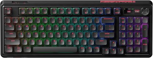 PIXIU 98 Mechanical Gaming Keyboard with Knob, Cherry MX2A Red Switches, 8K Hz Polling, Tri-Mode Gasket Key-Board for PC/Mac/Laptop, Hot Swappable, PBT, RGB Backlit, 95 Keys in Saudi Arabia