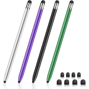 DIGIROOT 4 PCS Universal Stylus, 2-in-1 Stylus Pen for Touchscreen in Kuwait