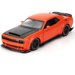 لعبة سيارات 1:32 متوافقة مع سيارات دودج تشالنجر SRT هيلكات النموذجية، مركبات مصبوبة قابلة للسحب، سيارات قابلة للجمع مع أصوات وأضواء للأطفال الأولاد والبنات والكبار، هدية أرجوانية in Kuwait