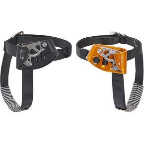 Foot Ascender، شجرة تسلق الصخور في الهواء الطلق، جهاز تسلق الجبال معدات تسلق الجبال لحبل 8-13 مم (يسار أسود + برتقالي يمين) in Kuwait