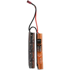 بطارية Lancer التكتيكية Nimh Airsoft متوافقة مع AEG Airsoft Gun (9.6 فولت، 1600 مللي أمبير في الساعة Nunchuck) Dean Connector in Kuwait