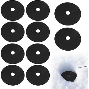 أغطية فتحات صيد الجليد، عازل ثقب الصيد الجليدي، غطاء غطاء فتحة الجليد EVA في الشتاء، معدات صيد الجليد لمنع ثقوب الجليد من التجميد، إمدادات رياضية خارجية لبحيرة البحر - 10 عبوات in Kuwait