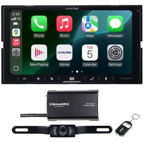 Alpine iLX-W770-M 6.75 بوصة هيكل ضحل 2-DIN شاشة لمس سعوية جهاز استقبال الوسائط المتعددة الرقمي مع موالف SiriusXM، كاميرا لوحة الترخيص in Kuwait