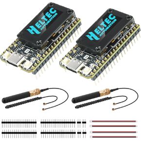LoRa V4 ESP32 LoRa V3 Dev Board Upgraded, SX1262 ESP32 V4 Dual-core OLED Type C WI-FI Kit OLED Display ESP32-S3R2 Module 863-928 MHz 16MB Flash Supports GPS,Solar for IOT Meshtastic Arduin0, 2-Pack in Kuwait