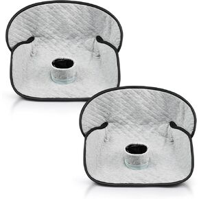 واقي مقعد السيارة للأطفال الصغار - مقاوم للماء، غير قابل للانزلاق، مانع للتسرب لمقاعد السيارة وعربات الأطفال، قابل للغسل، يناسب جميع المقاعد للأعمار من 6 أشهر إلى 4 سنوات (أسود) in Kuwait