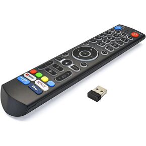 جهاز تحكم عن بعد صوتي بإضاءة خلفية V3 Pro متوافق مع جهاز التحكم عن بعد vSeeBox V1 Pro/V1 Max/Elite/Max/ V2 Pro / V3 Pro / V3 Plus / V5 Pro، مع موصل ثابت، أربعة مفاتيح وظائف سريعة in Kuwait